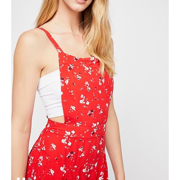 Red Romper Free People - Picture 3 of 3